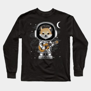 Astronaut Guitar Dogelon Mars ELON Coin To The Moon Crypto Token Cryptocurrency Blockchain Wallet Birthday Gift For Men Women Kids Long Sleeve T-Shirt